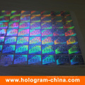 Etiqueta engomada del holograma fluorescente invisible de la Anti-falsificación